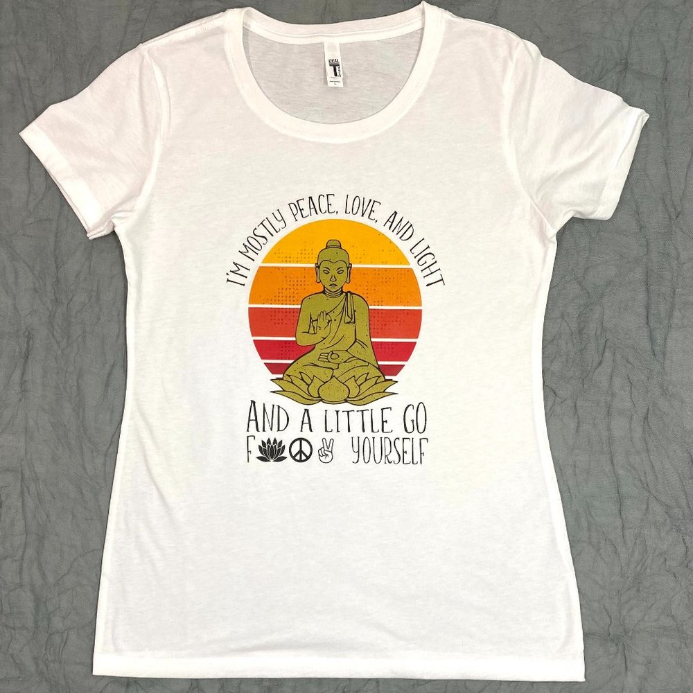 Peace, Love and Light Custom T-Shirt